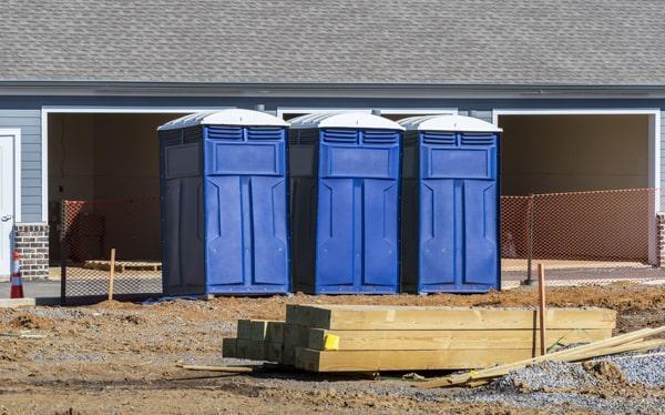 construction site portable toilets services our porta potties on work sites once a week, but can also provide additional servicing if needed